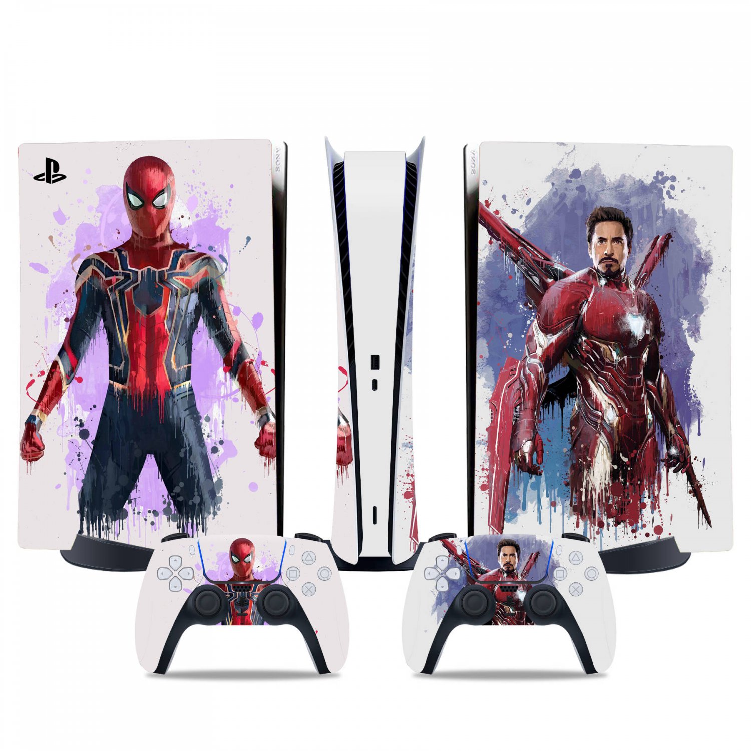 Avengers decal skin for PS5 digital Console & 2 Controllers