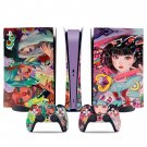 Anime decal skin for PS5 digital Console & 2 Controllers