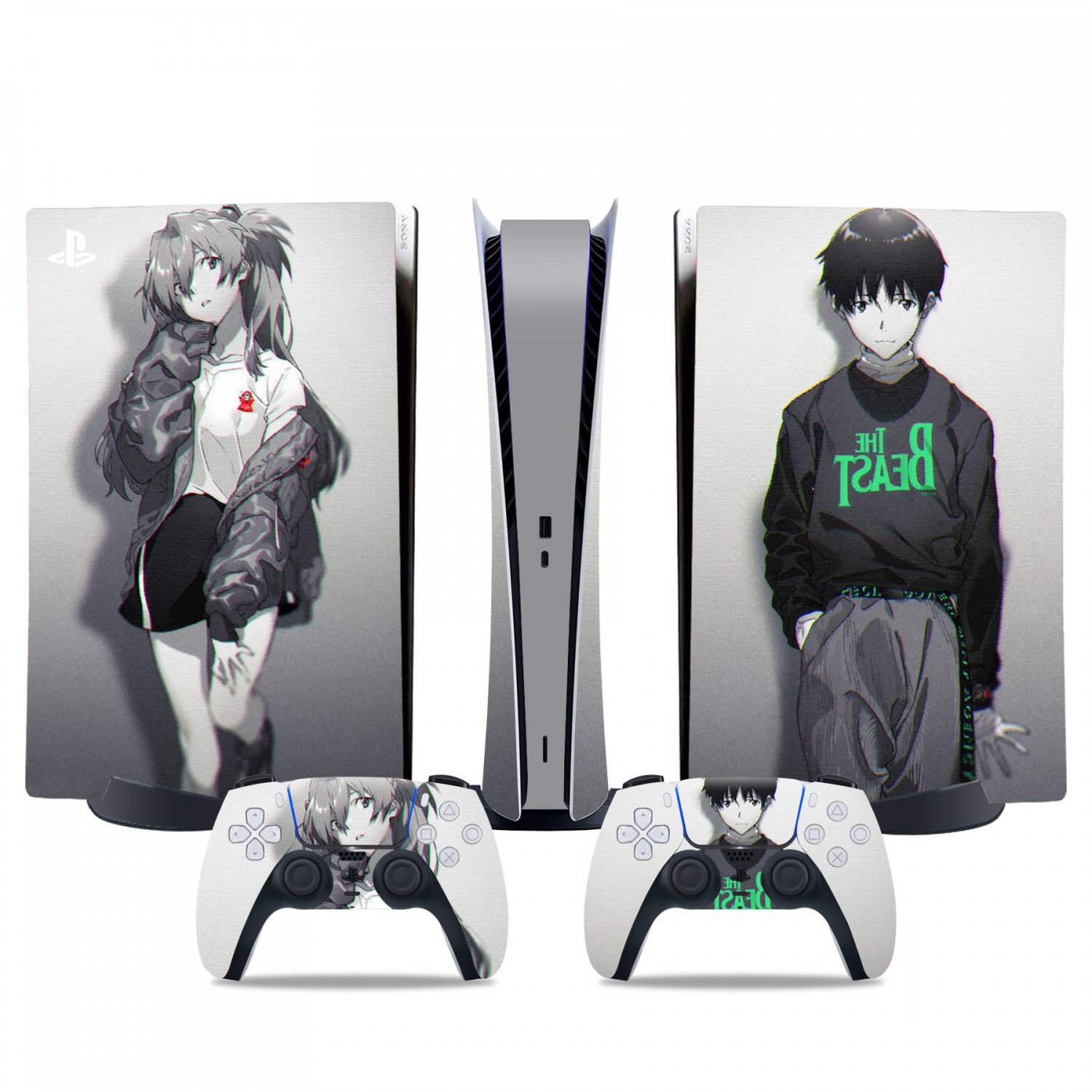 A decal skin for PS5 digital Console & 2 Controllers