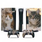 Cute Cat decal skin for PS5 digital Console & 2 Controllers