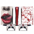 Blood drops decal skin for PS5 digital Console & 2 Controllers