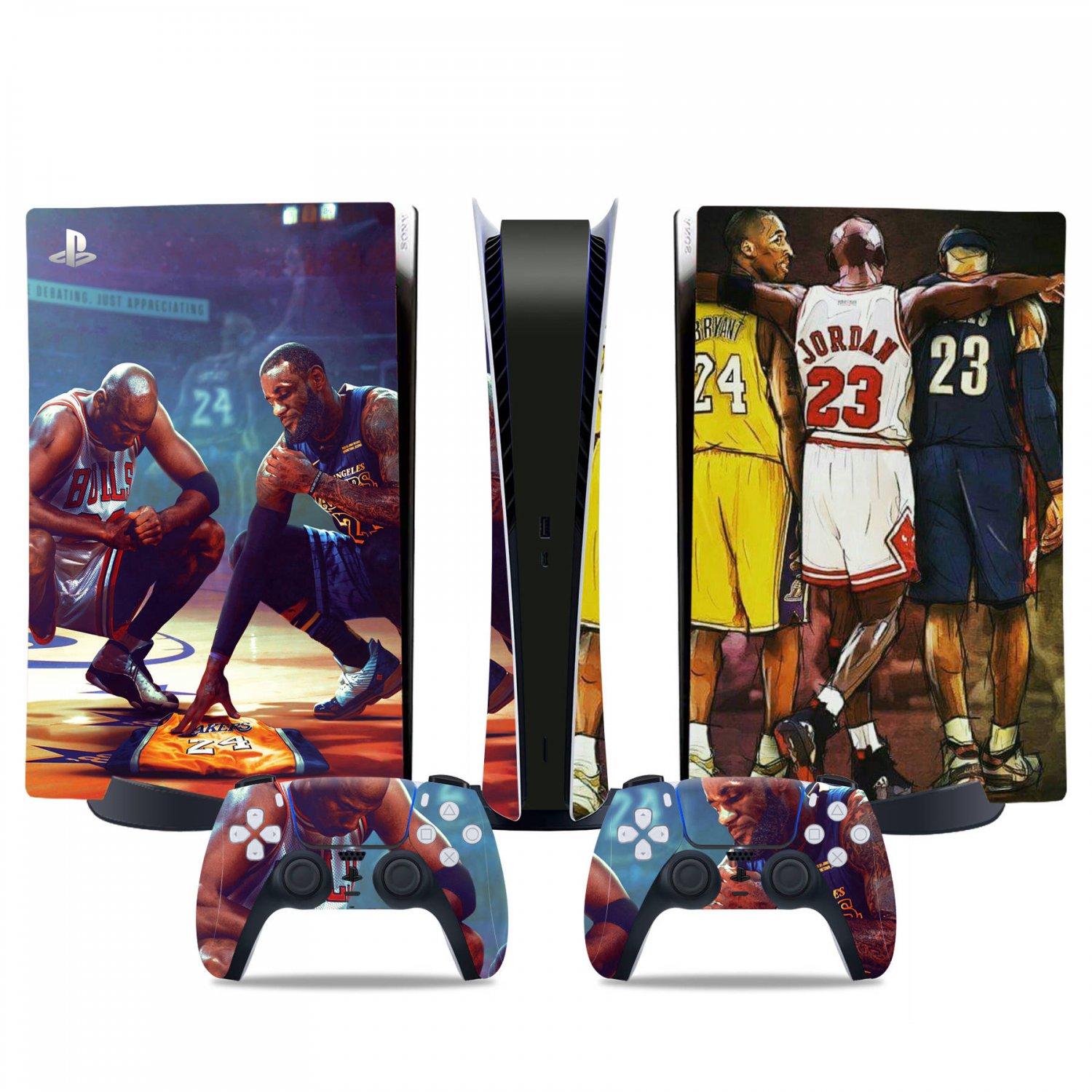 Jordan 23 decal skin for PS5 digital Console & 2 Controllers