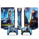 Cyberpunk decal skin for PS5 digital Console & 2 Controllers
