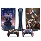 Harley Quinn decal skin for PS5 digital Console & 2 Controllers