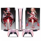 Anime Girl decal skin for PS5 digital Console & 2 Controllers