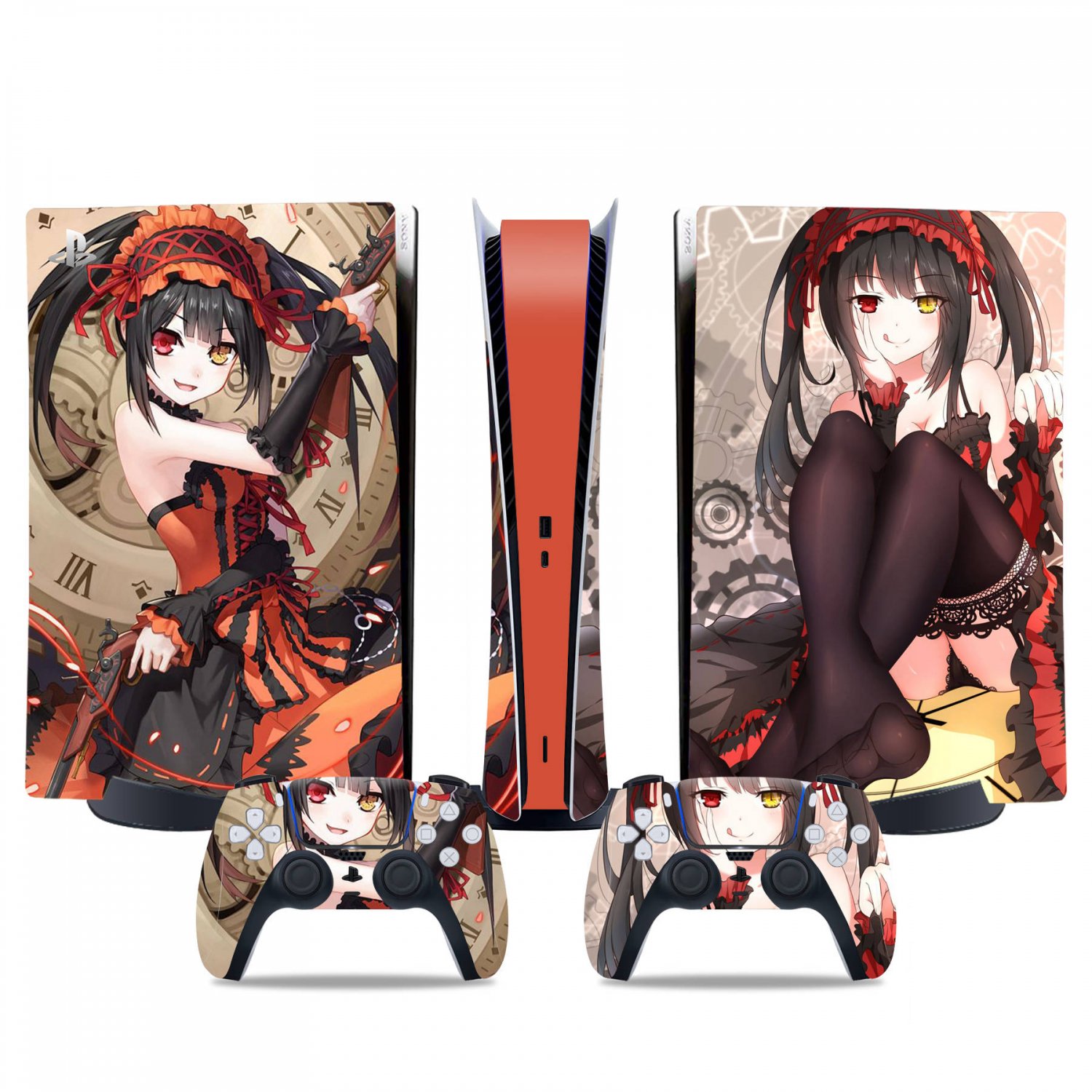 Demons Slayer decal skin for PS5 digital Console & 2 Controllers