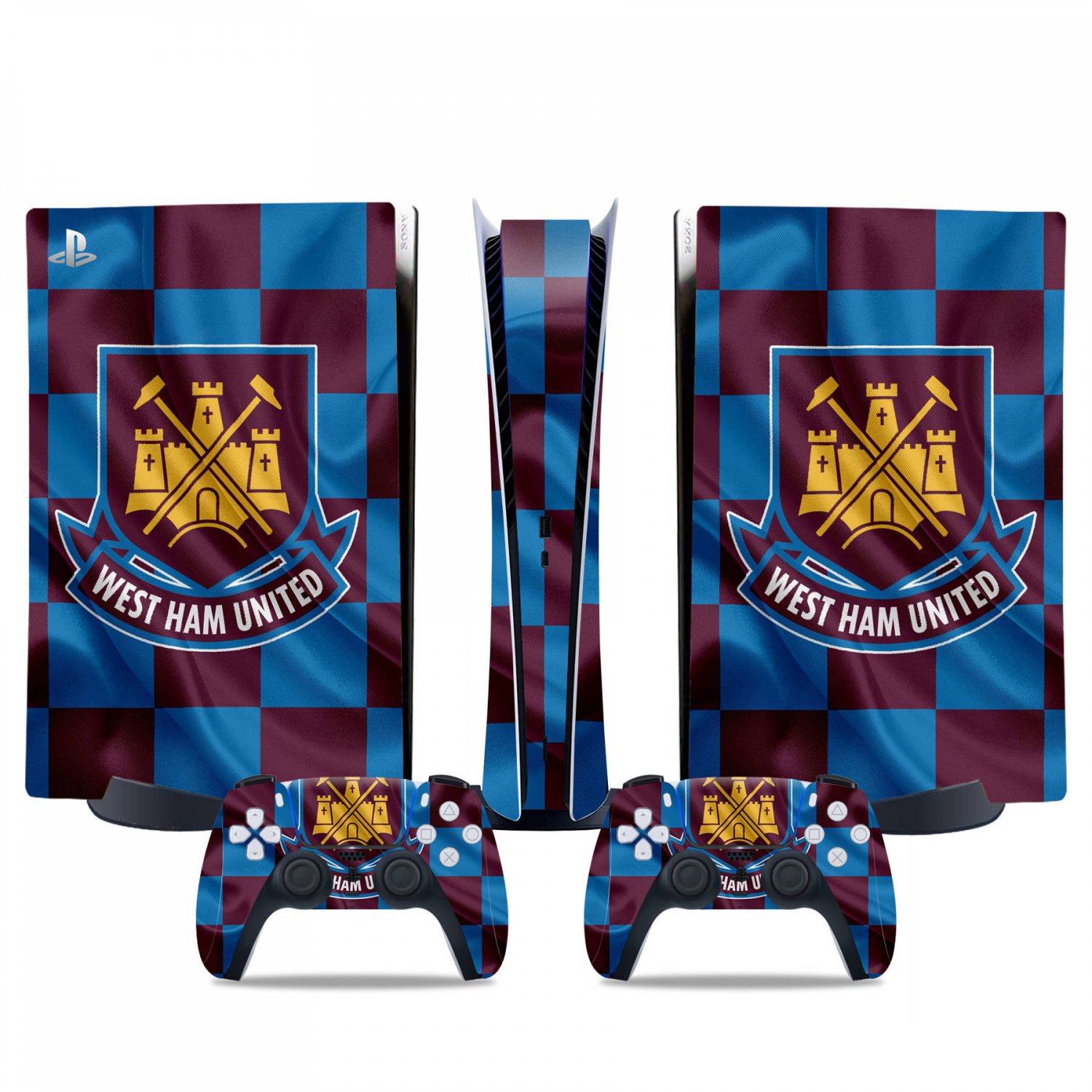West Ham United decal skin for PS5 digital Console & 2 Controllers