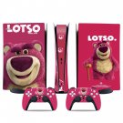 Lotso decal skin for PS5 digital Console & 2 Controllers