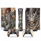 Samurai Wallpaper decal skin for PS5 digital Console & 2 Controllers
