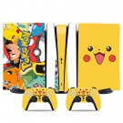 Pikachu Pokemon decal skin for PS5 digital Console & 2 Controllers