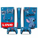 Lilo & Stitch decal skin for PS5 digital Console & 2 Controllers