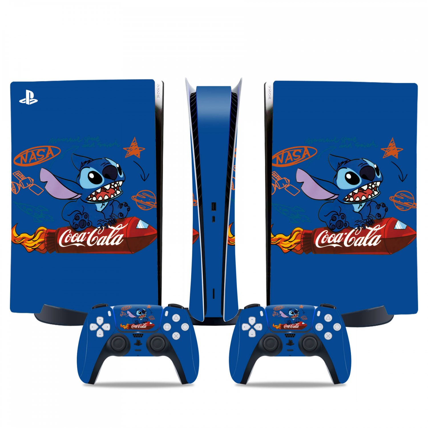 Lilo & Stitch decal skin for PS5 digital Console & 2 Controllers