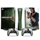 Uncharted decal skin for PS5 digital Console & 2 Controllers
