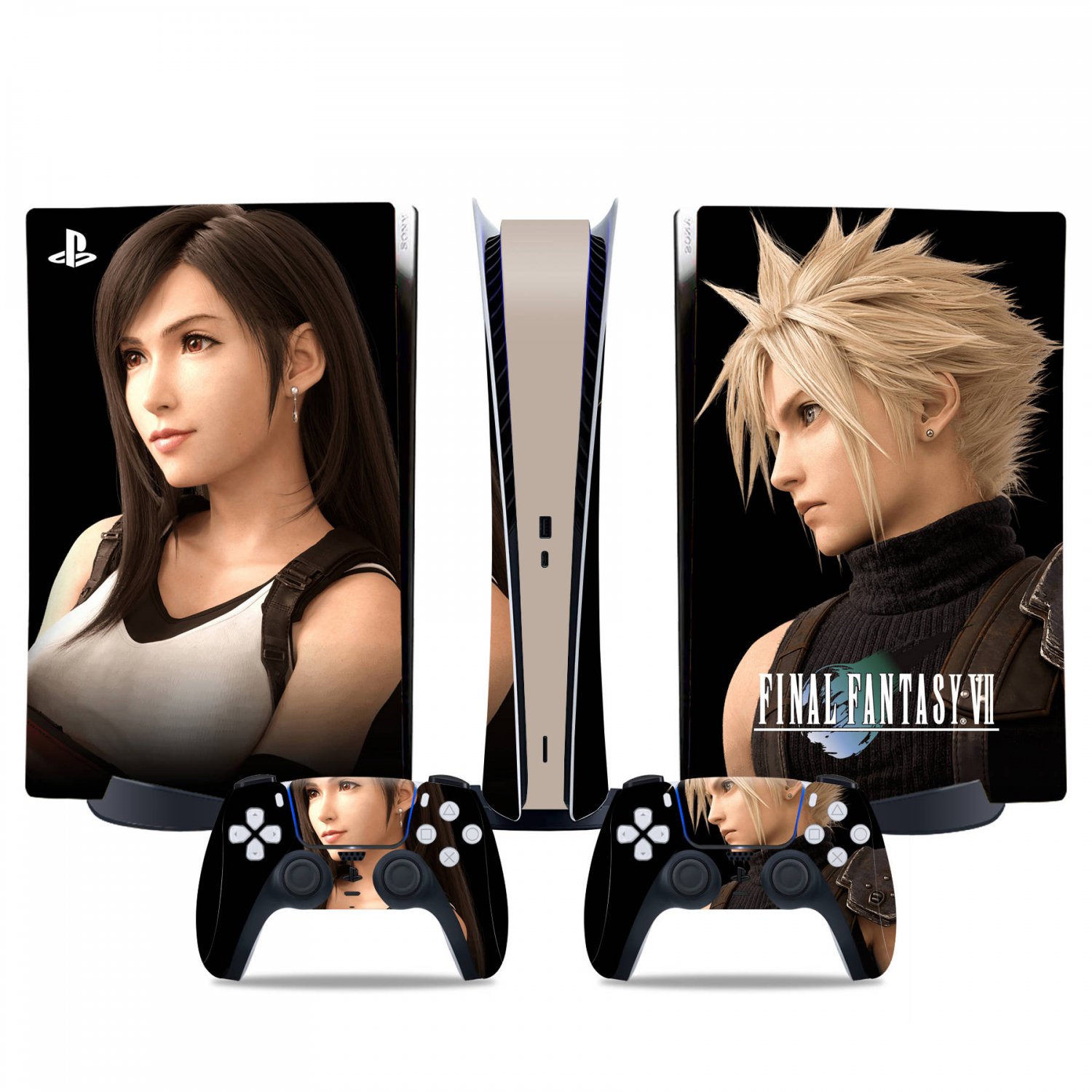 Final Fantasy 16 decal skin for PS5 digital Console & 2 Controllers