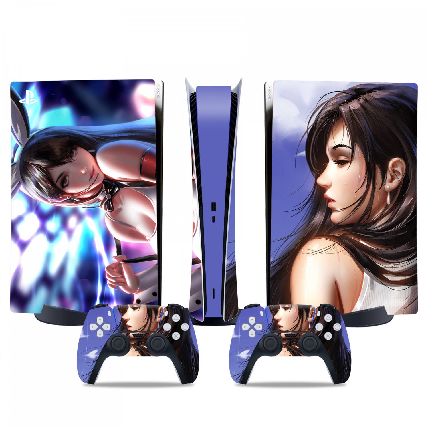 Final Fantasy 16 decal skin for PS5 digital Console & 2 Controllers