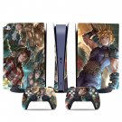 Final Fantasy 7 decal skin for PS5 digital Console & 2 Controllers