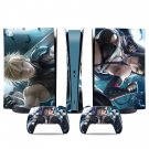 Final Fantasy 7 decal skin for PS5 digital Console & 2 Controllers