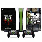 GTA 5 decal skin for PS5 digital Console & 2 Controllers