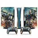 Gundam decal skin for PS5 digital Console & 2 Controllers