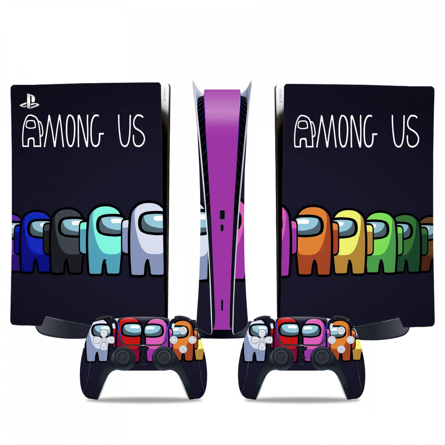 Among us decal skin for PS5 digital Console & 2 Controllers