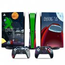 Among us decal skin for PS5 digital Console & 2 Controllers