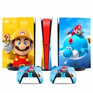 Super Mario decal skin for PS5 digital Console & 2 Controllers