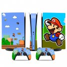 Super Mario decal skin for PS5 digital Console & 2 Controllers