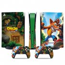 Crash Bandicoot decal skin for PS5 digital Console & 2 Controllers