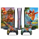 Crash Bandicoot decal skin for PS5 digital Console & 2 Controllers