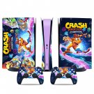 Crash Bandicoot decal skin for PS5 digital Console & 2 Controllers