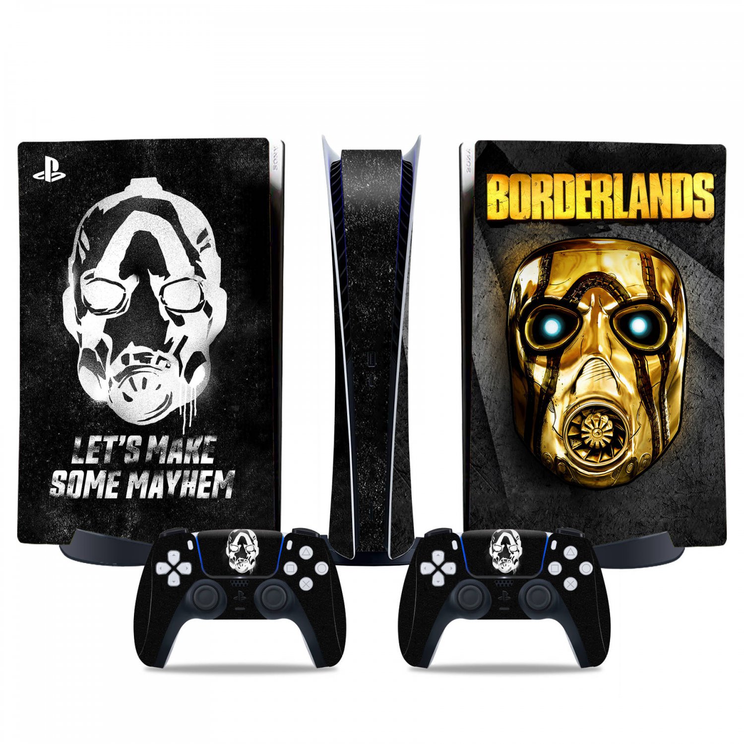 Borderlands 3 decal skin for PS5 digital Console & 2 Controllers