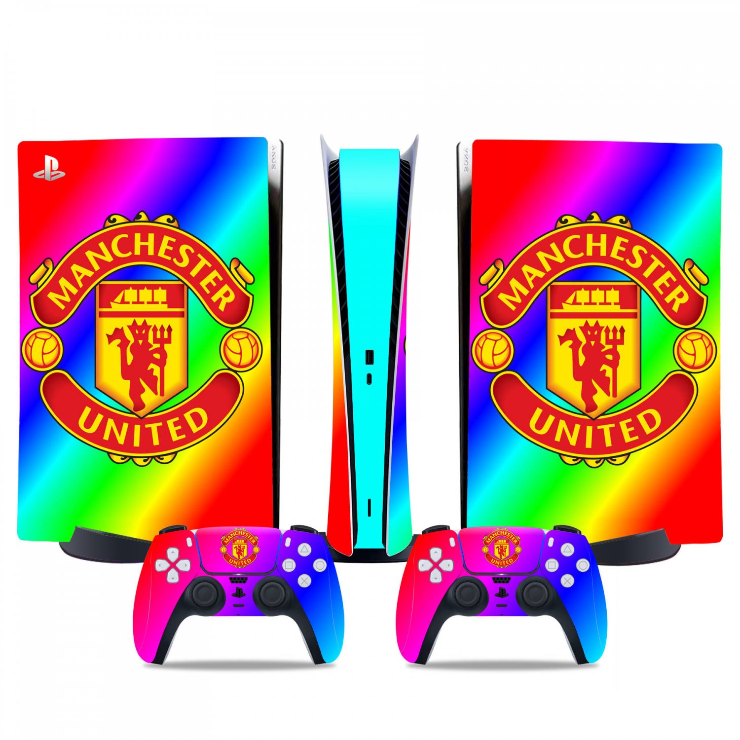 Manchester United decal skin for PS5 digital Console & 2 Controllers