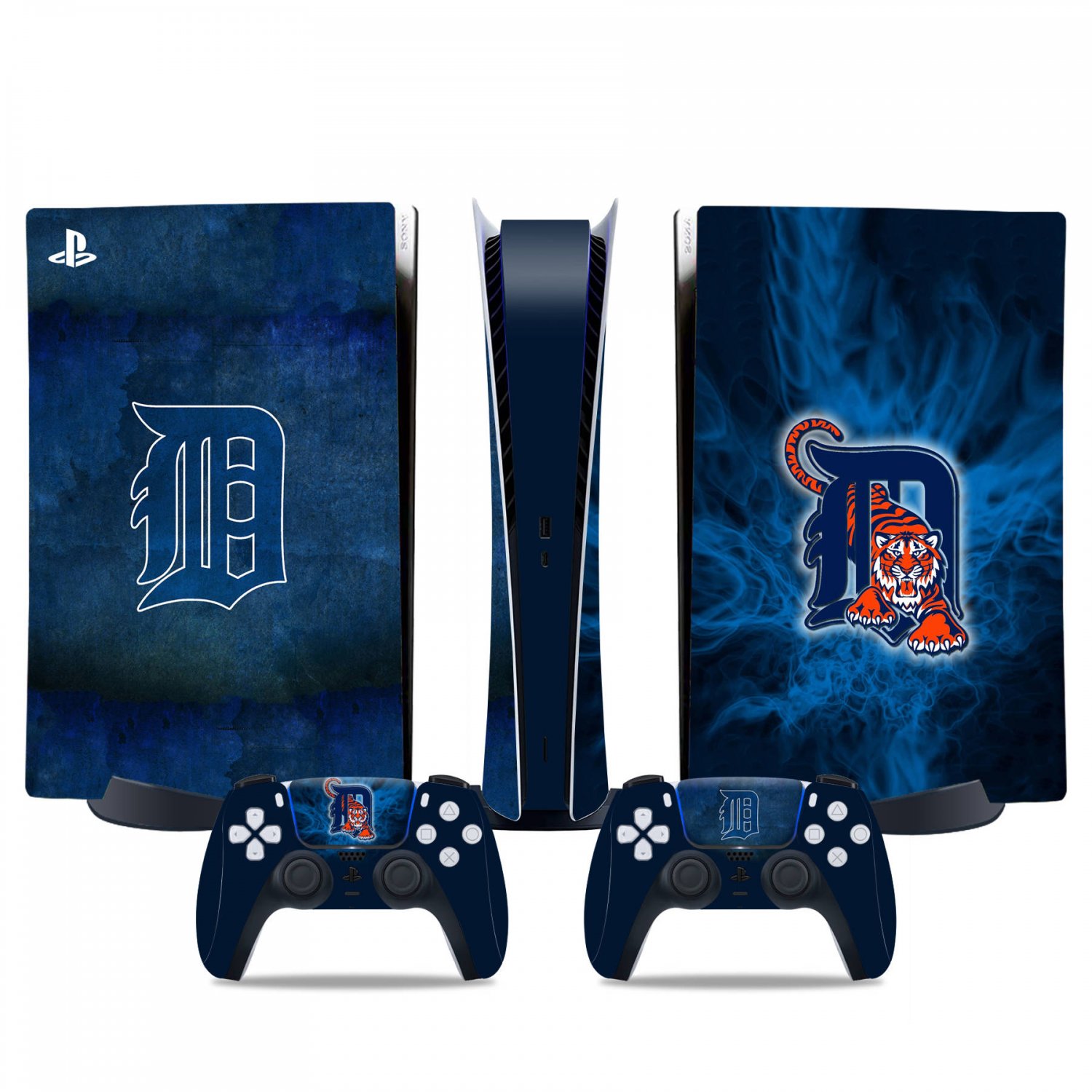 Detroit Tigers decal skin for PS5 digital Console & 2 Controllers