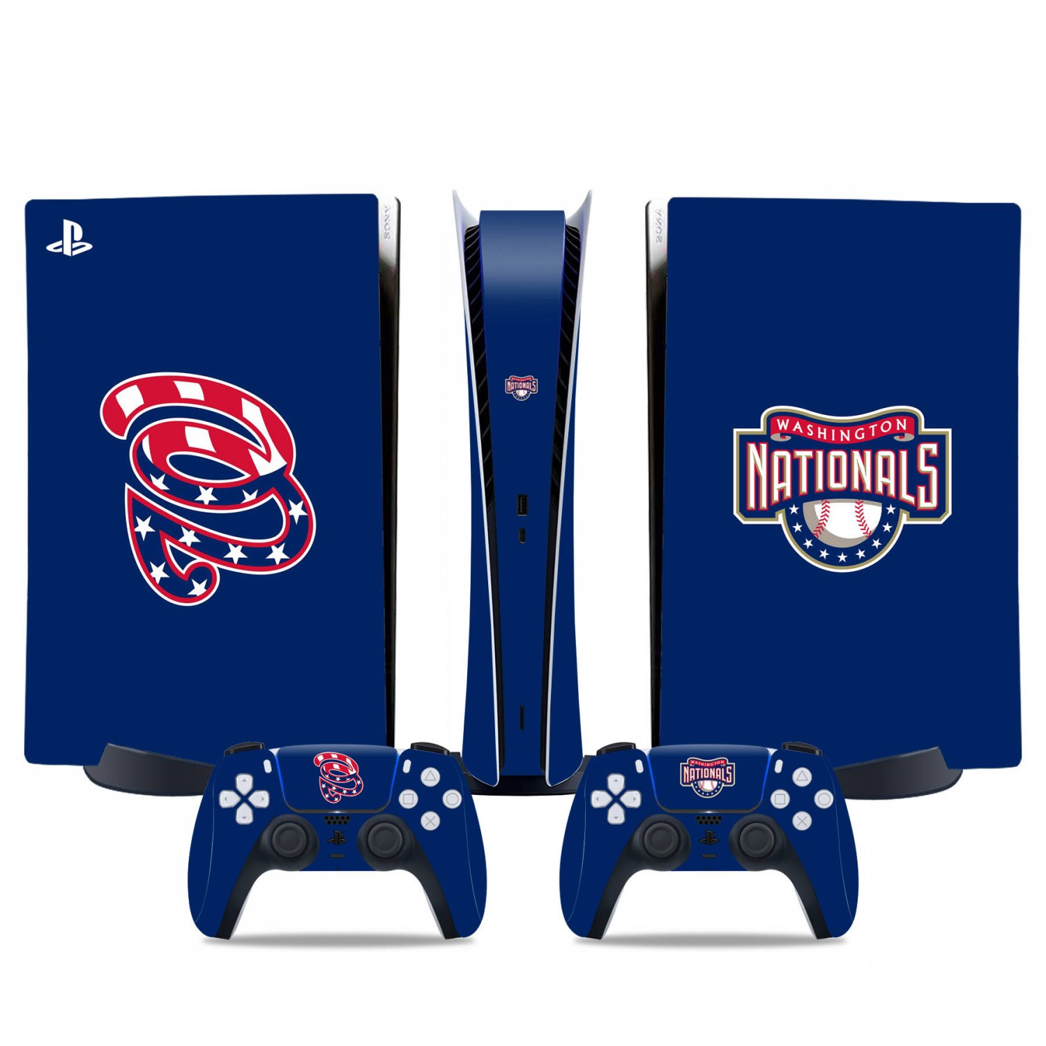 Washington Nationals decal skin for PS5 digital Console & 2 Controllers