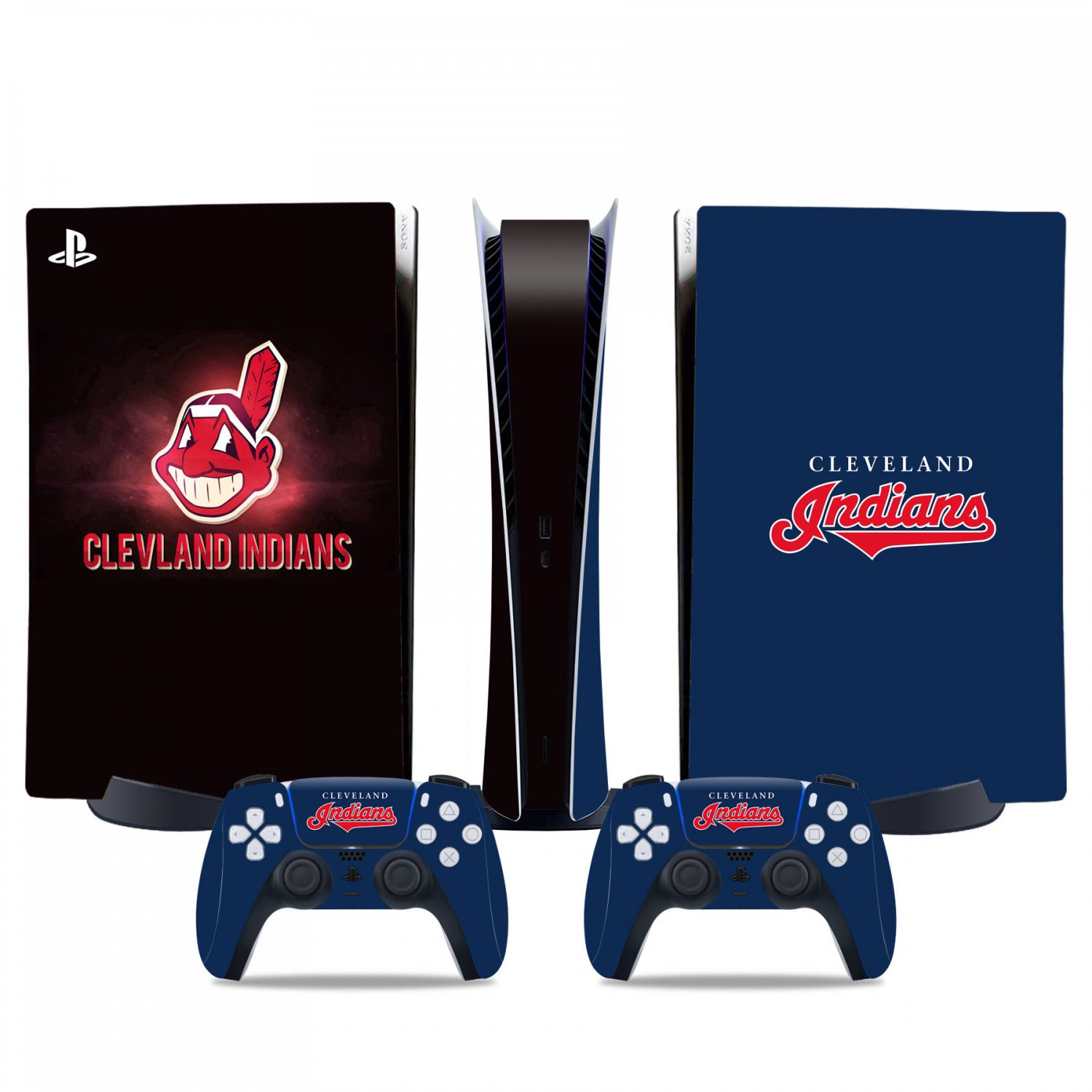 Cleveland Indians decal skin for PS5 digital Console & 2 Controllers