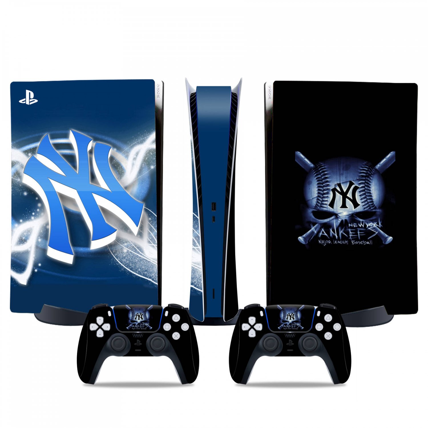 New York Yankees decal skin for PS5 digital Console & 2 Controllers