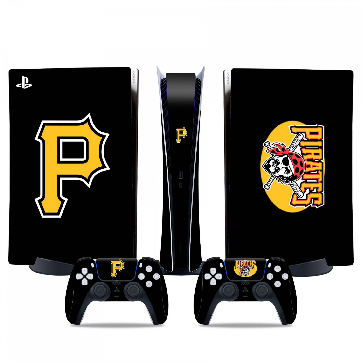 Pittsburgh Pirates decal skin for PS5 digital Console & 2 Controllers