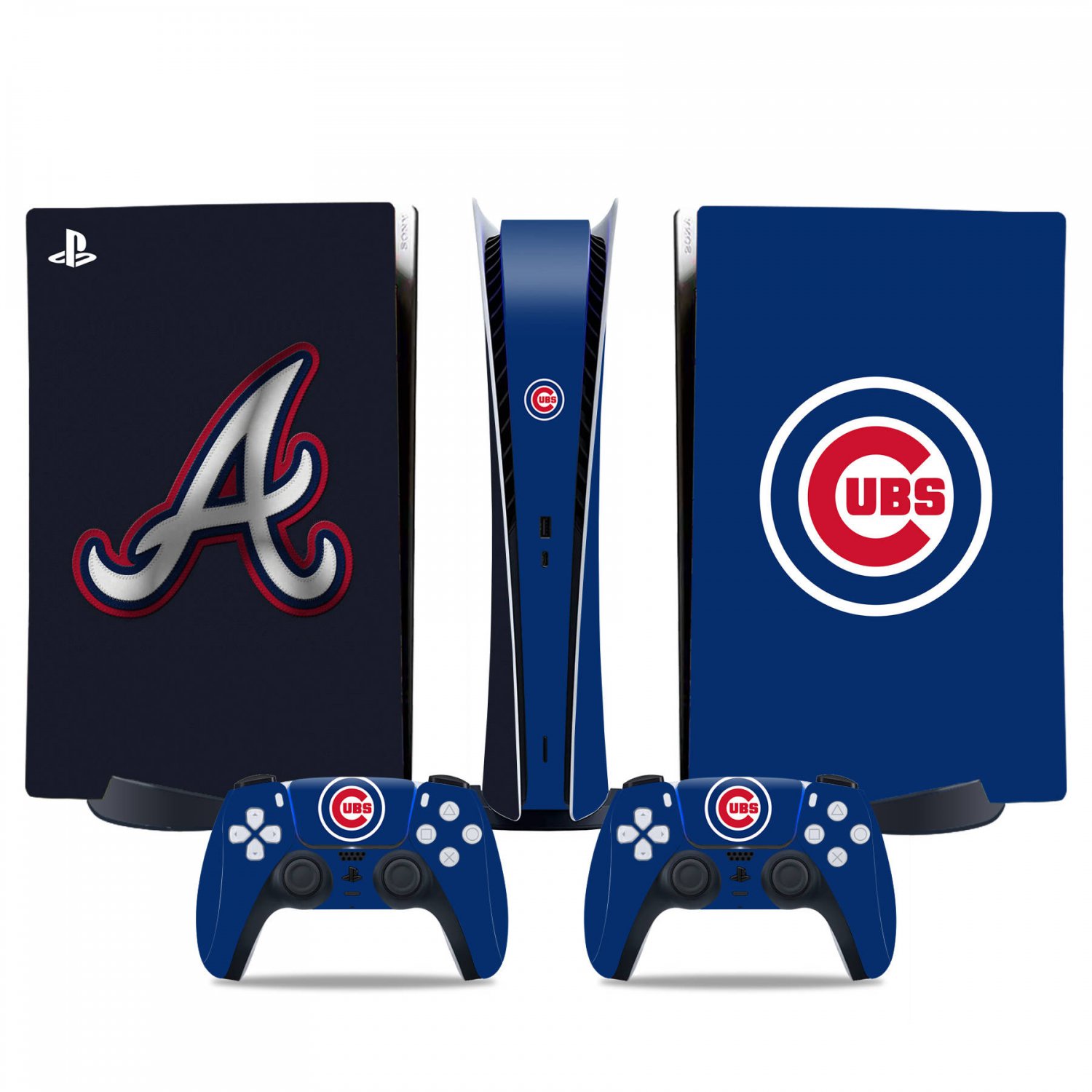 Chicago Cubs decal skin for PS5 digital Console & 2 Controllers