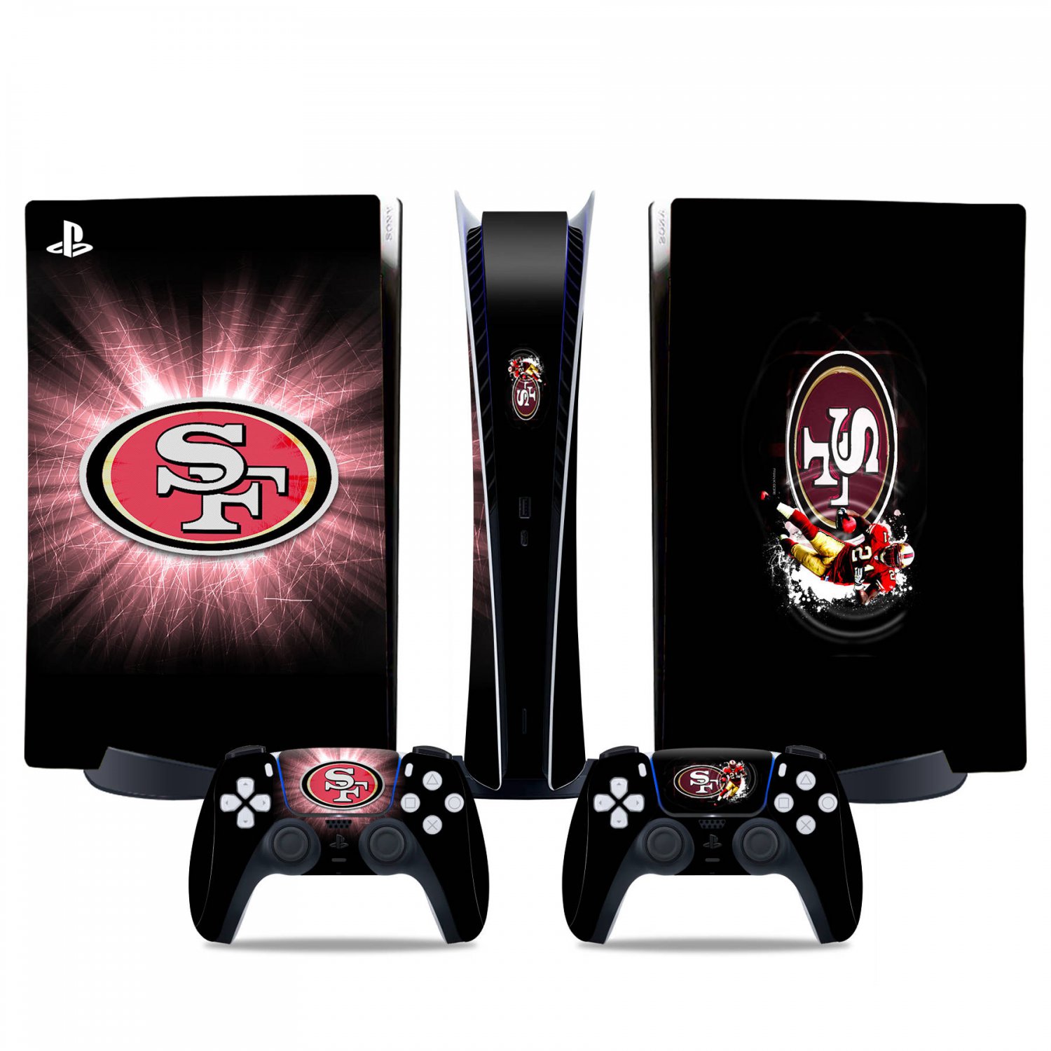 San Francisco 49ers decal skin for PS5 digital Console & 2 Controllers