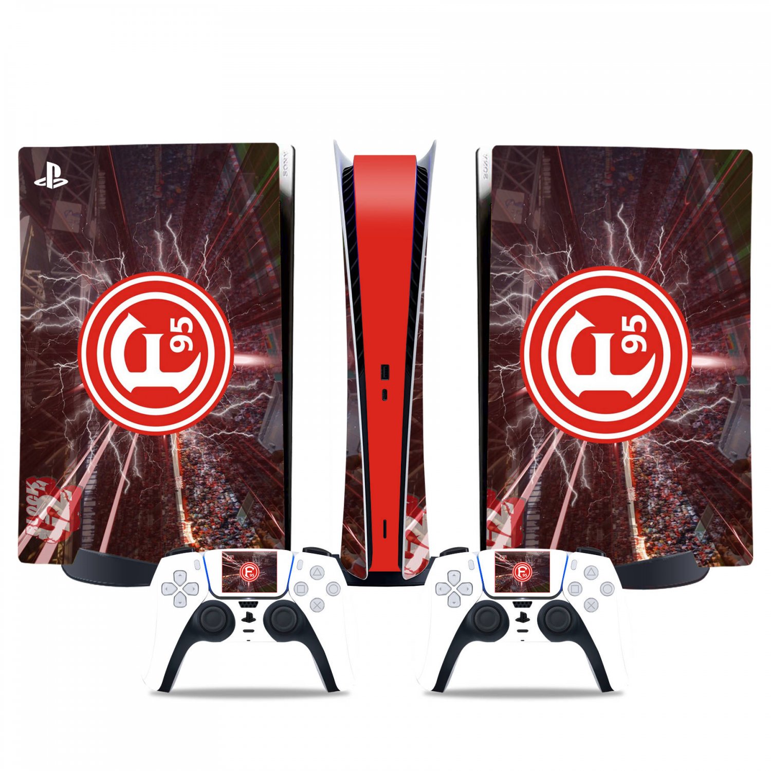 Fortuna FC decal skin for PS5 digital Console & 2 Controllers