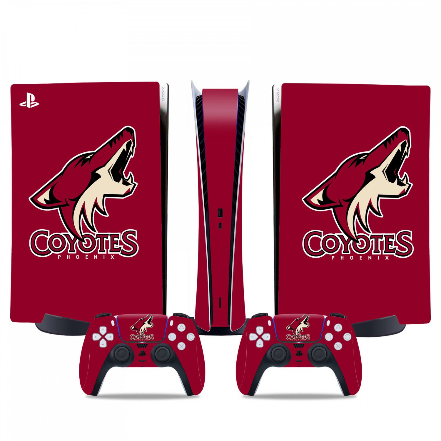 Arizona Coyotes decal skin for PS5 digital Console & 2 Controllers