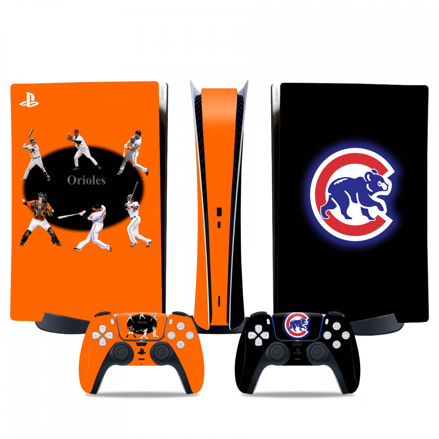 Baltimore orioles decal skin for PS5 digital Console & 2 Controllers