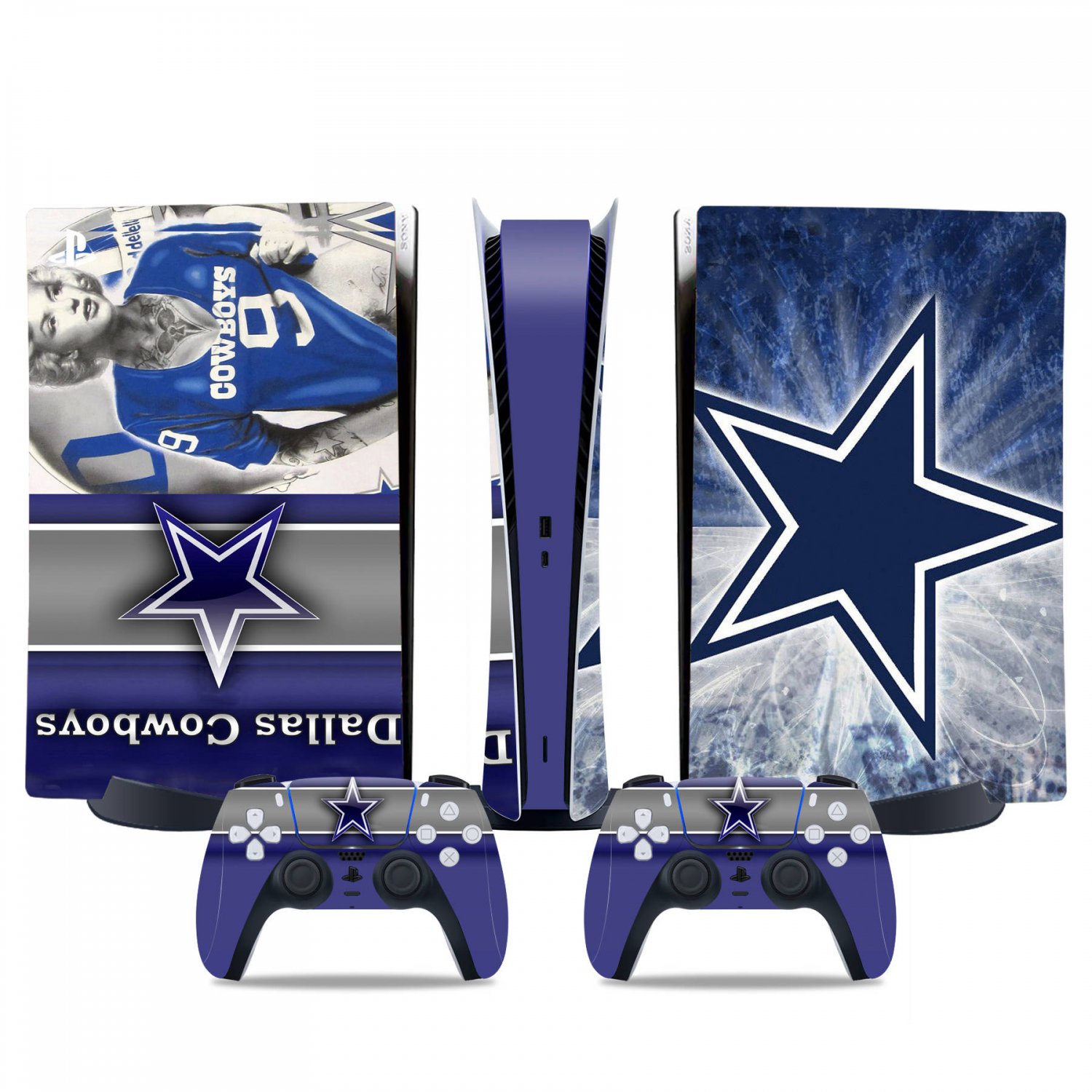 Dallas Cowboys decal skin for PS5 digital Console & 2 Controllers