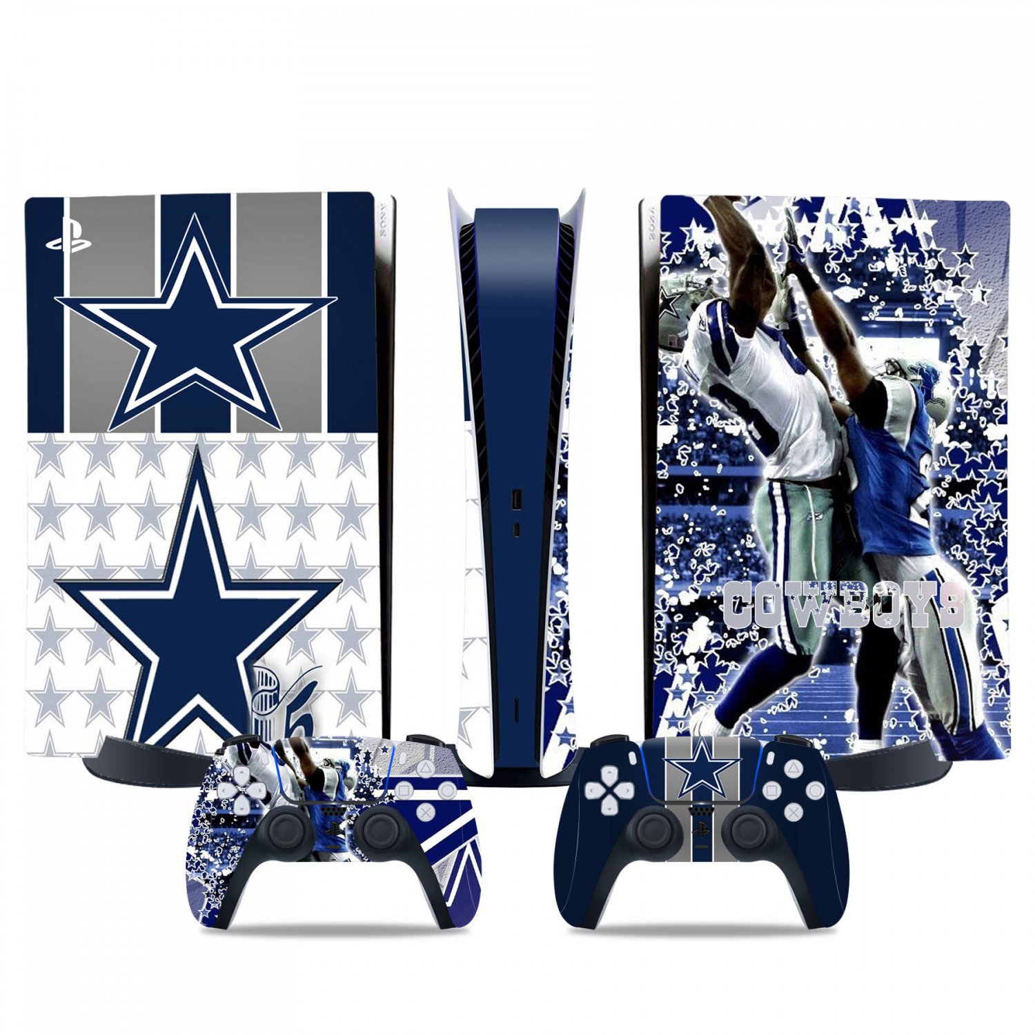 Dallas Cowboys decal skin for PS5 digital Console & 2 Controllers