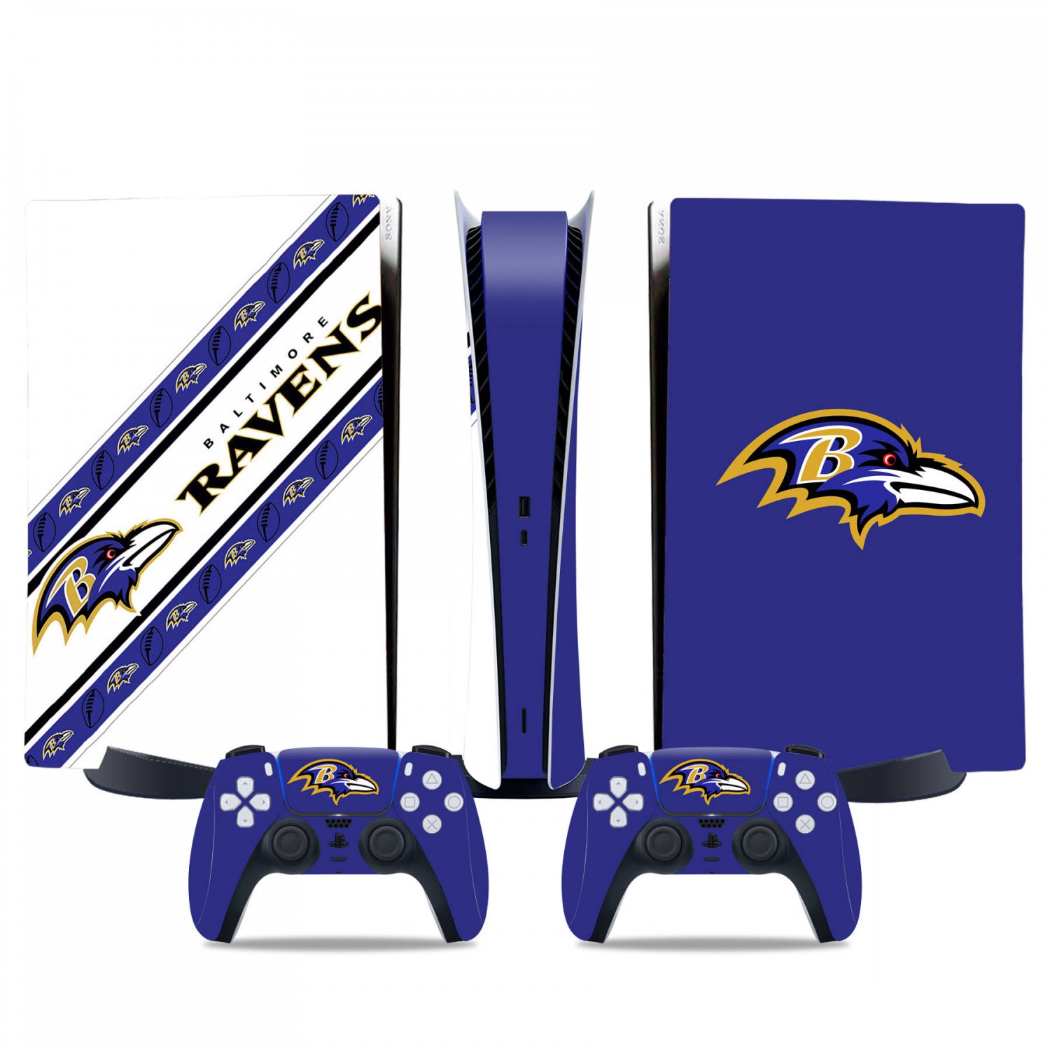 Baltimore Ravens decal skin for PS5 digital Console & 2 Controllers