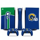 Los Angeles Rams decal skin for PS5 digital Console & 2 Controllers