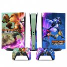 Ratchet & Clank Rift Apart decal skin for PS5 digital Console & 2 Controllers