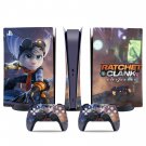 Ratchet & Clank Rift Apart decal skin for PS5 digital Console & 2 Controllers