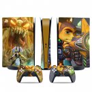 Ratchet & Clank Rift Apart decal skin for PS5 digital Console & 2 Controllers