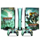 Ratchet & Clank Rift Apart decal skin for PS5 digital Console & 2 Controllers